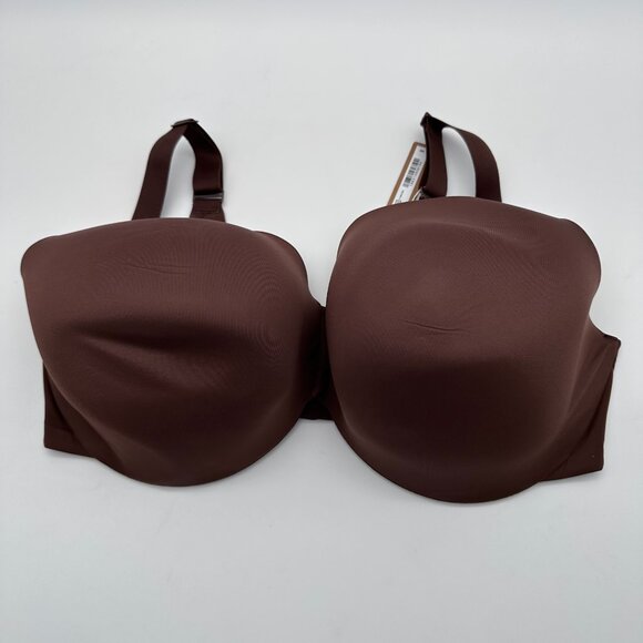 SKIMS Smoothing Intimates Full Coverage Lightly Lined Bra, Size 40H, Cocoa Brown - Picture 1 of 12